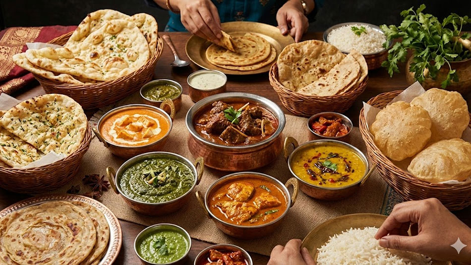 A Symphony of Curries & Breads